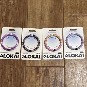 Lokai Beaded Bracelets Set of Four Size Large